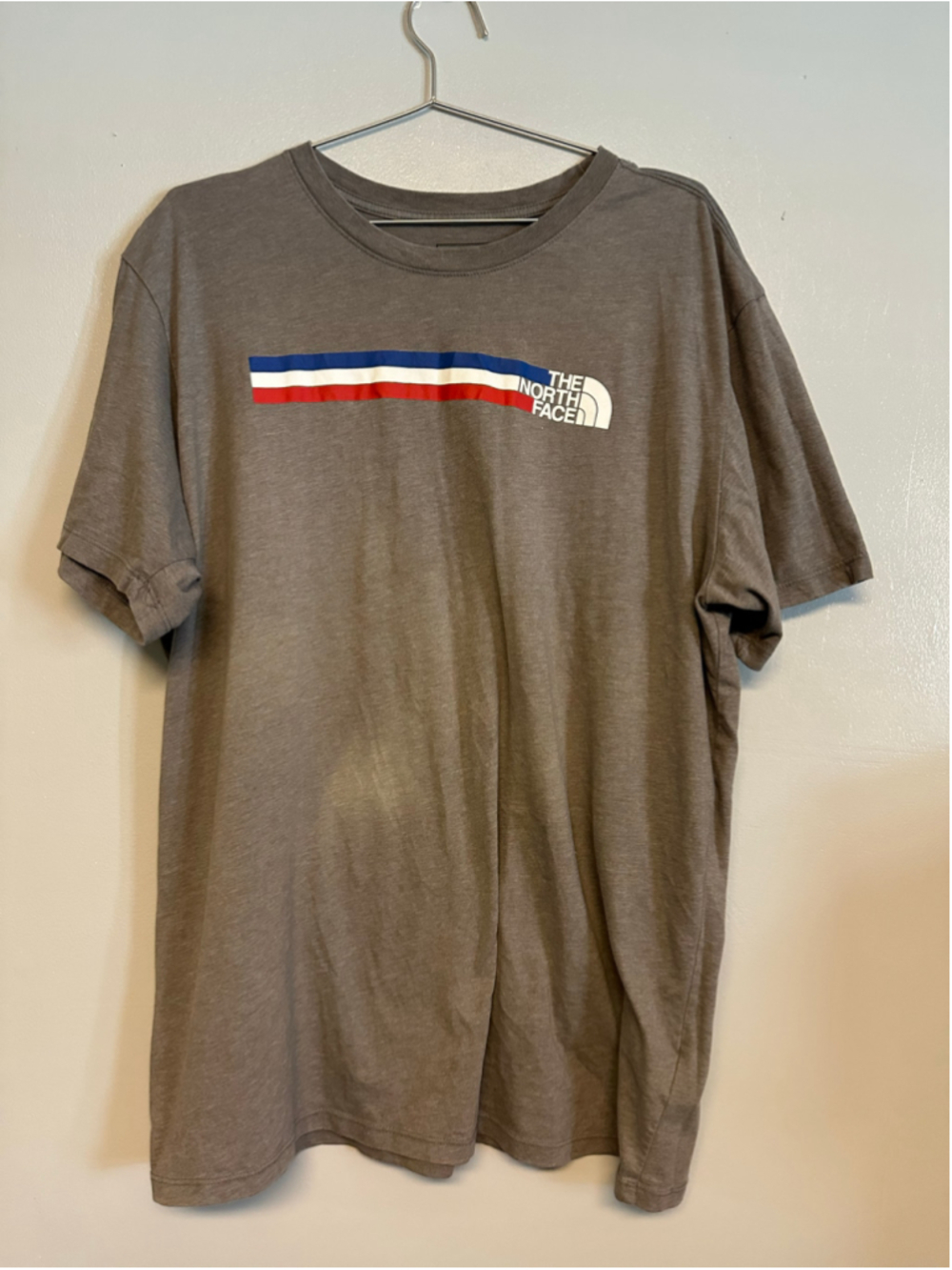 The North Face Graphic T-Shirt XXL Grey Blue